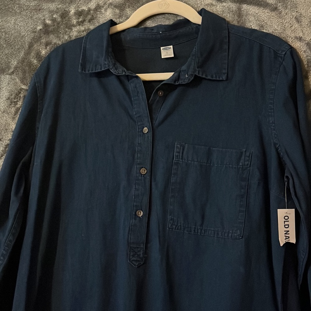 Dark denim old navy midi dress